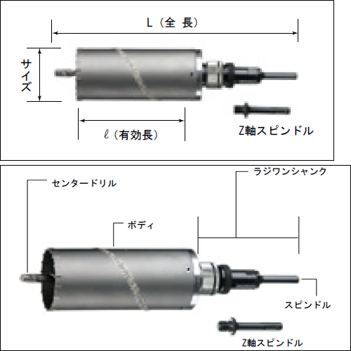 ハウスBM ドラゴンALC用コアドリル75mm ALC75 (金属・金工